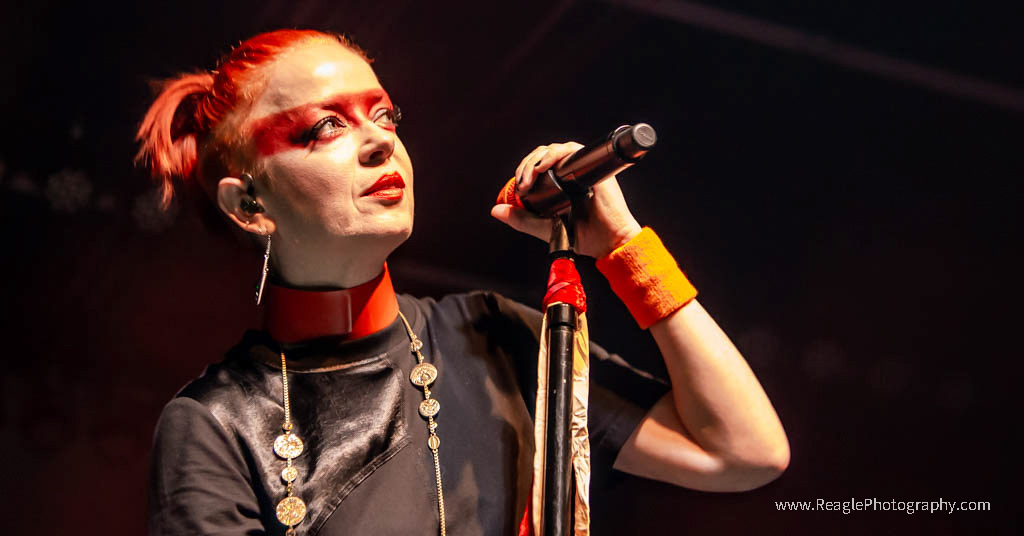 Shirley Manson of Garbage performing at the Marquee Theatre in Tempe, Arizona